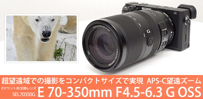 SEL70350G  F4.5-6.3 G OSS  カメラレンズ E 70-350mm  最も完璧な ソニー SONY