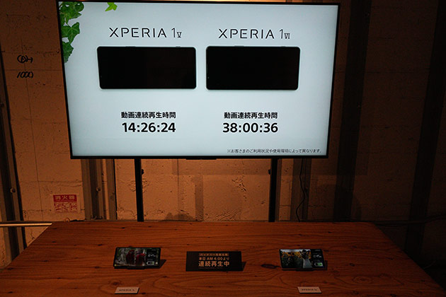 Xperia 1 VI レビュー 使用時間がわかる画像